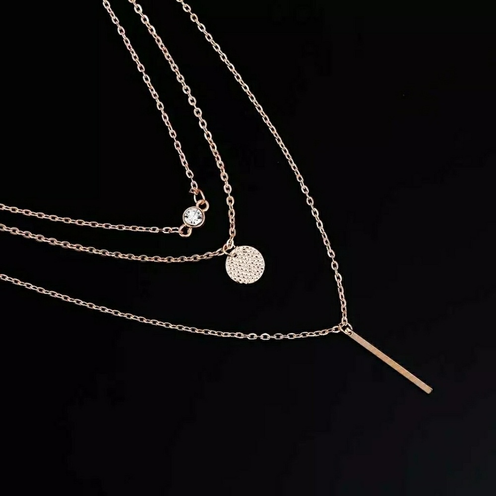 Multi layer necklace Gold & silver NWT - Picture 2 of 7